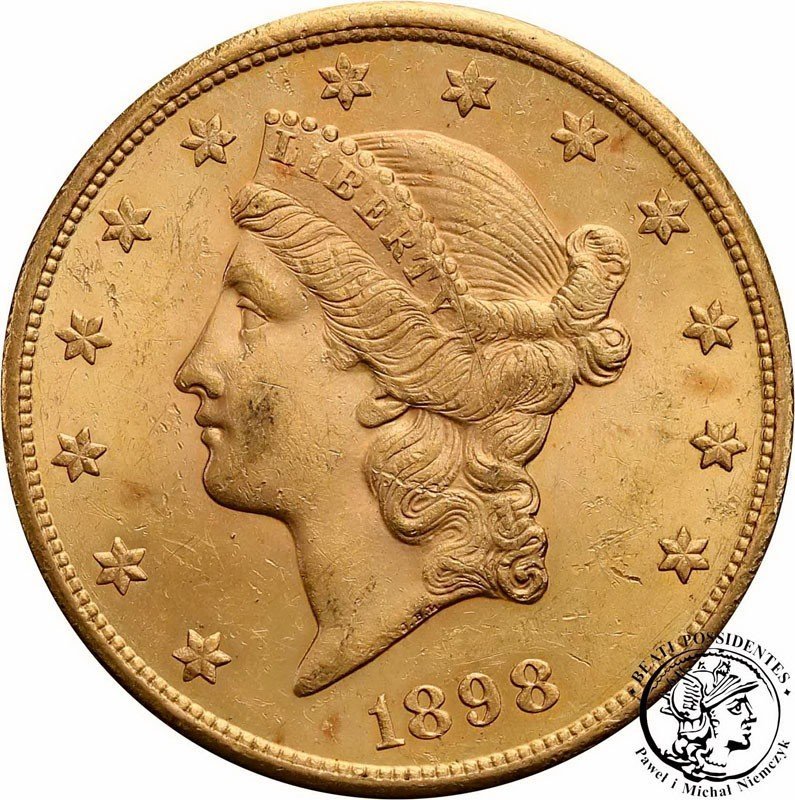 USA 20 dolarów 1898 S San Francisco st.1